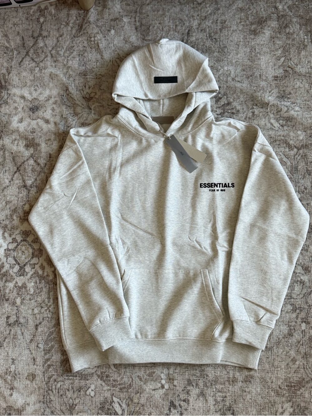 Fear of God ESSENTIALS Light Gray Pullover Hoodie